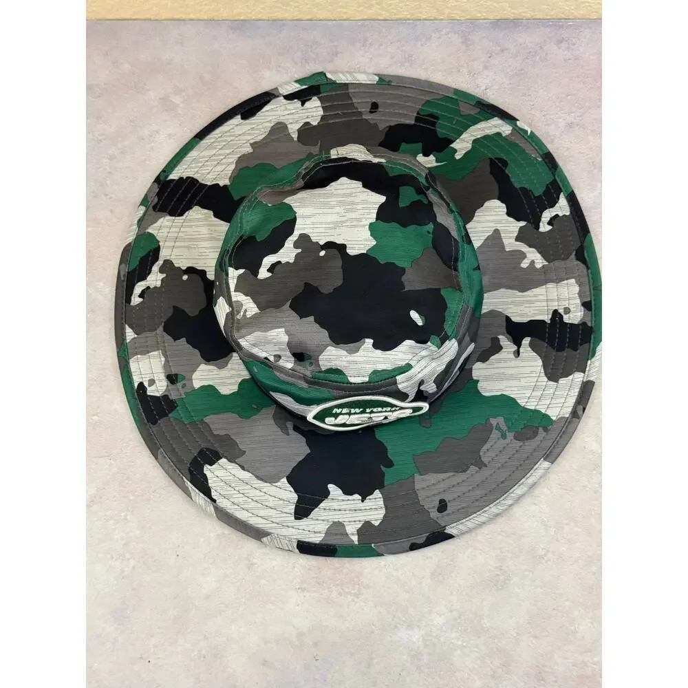 New Era New York Jets Camo Boonie Cap Genuine One Size Fits Most
